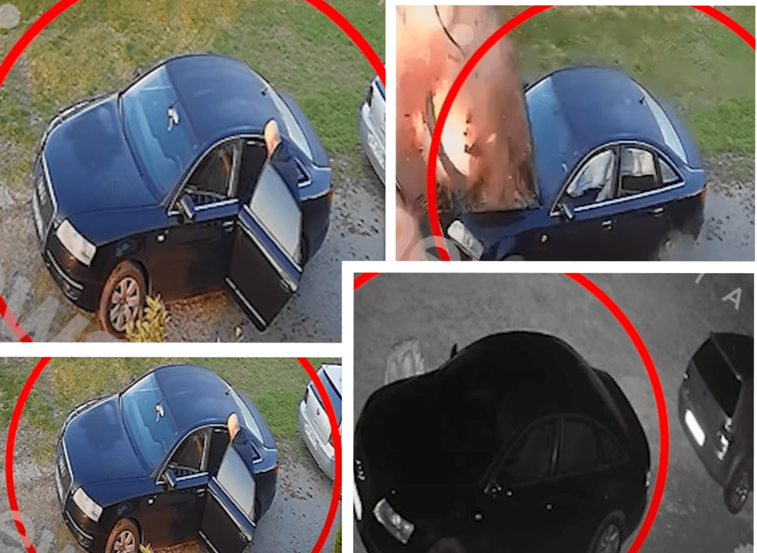 (VIDEO) Momenti kur automjeti i Bernard Ndrecës shpërthen sapo ai hipën në të
