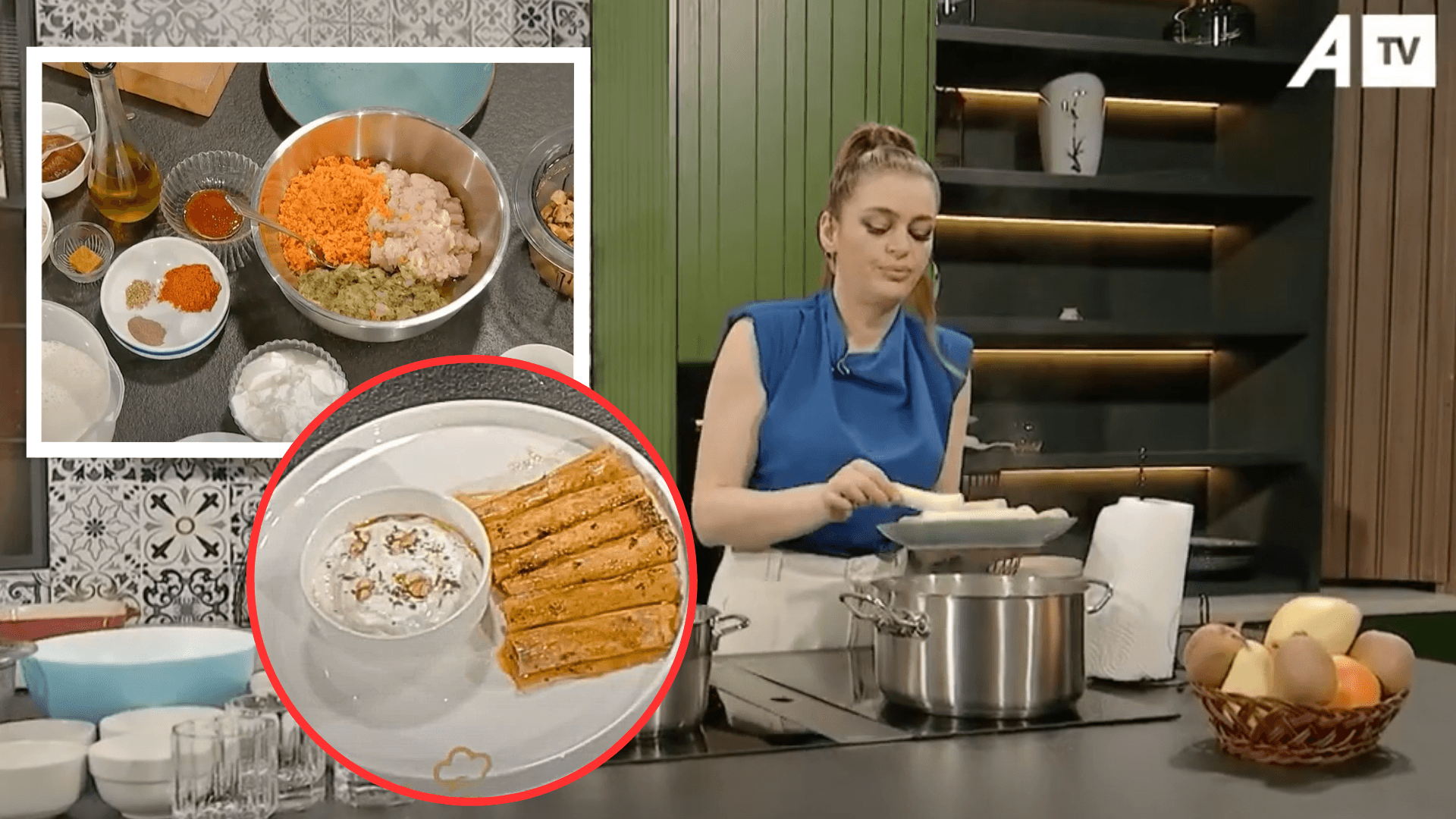 Receta e përgatitjes së sarmave me presh dhe mish pule
