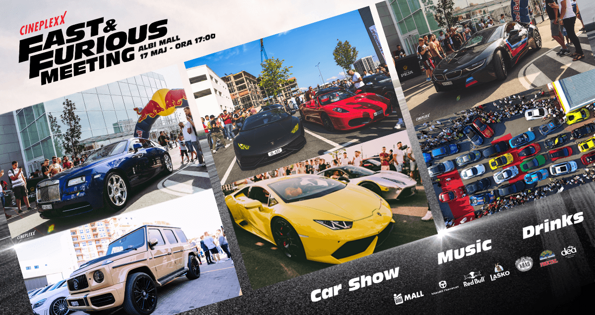 Albi Mall, Cineplexx dhe Maraklitë e kerreve sjellin Fast and Furious Meeting!