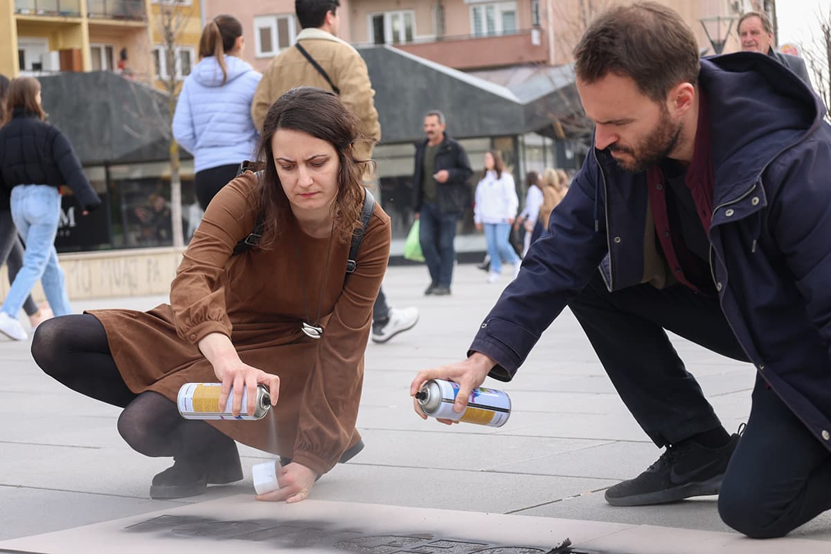 PSD-ja mban aksion simbolik në Prishtinë