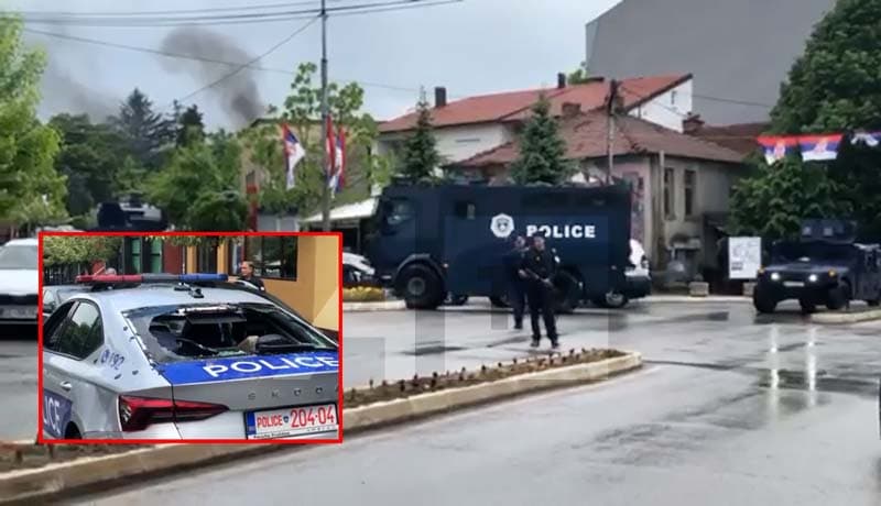 Tensione në Zveçan, protestuesit shkatërrojnë veturat e policisë (VIDEO)
