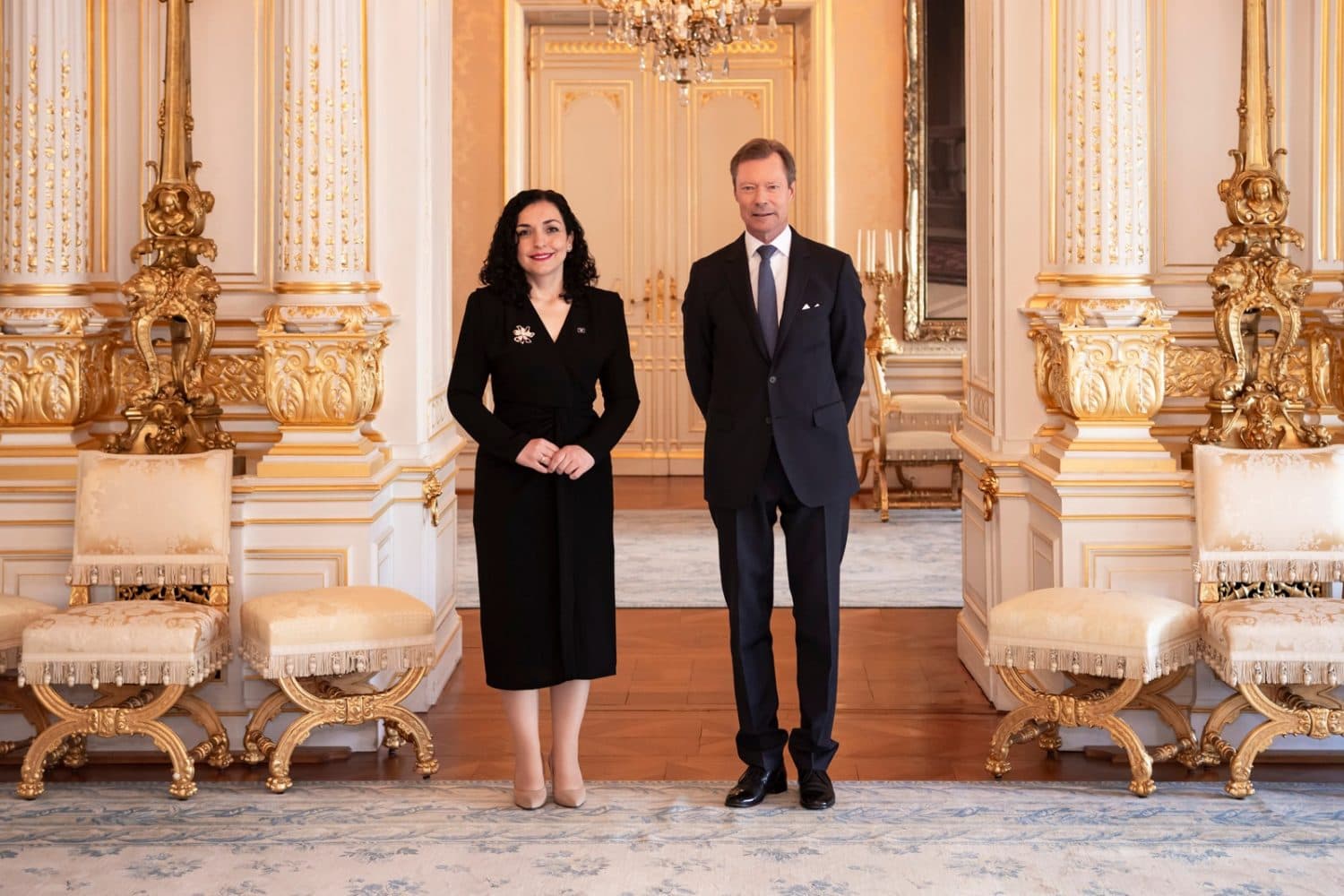 Presidentja Osmani pritet në takim nga Duka i Madh i Luksemburgut