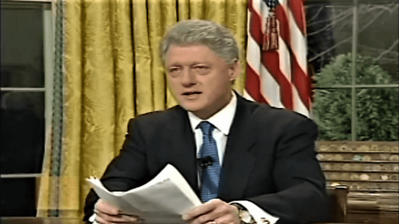 Fjalimi i Clintonit për përfundimin e luftës në Kosovë