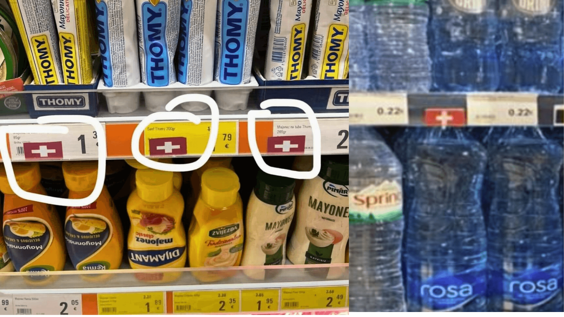 Çfarë kërkon flamuri i Zvicrës te produktet serbe në shitoret e Kosovës?!