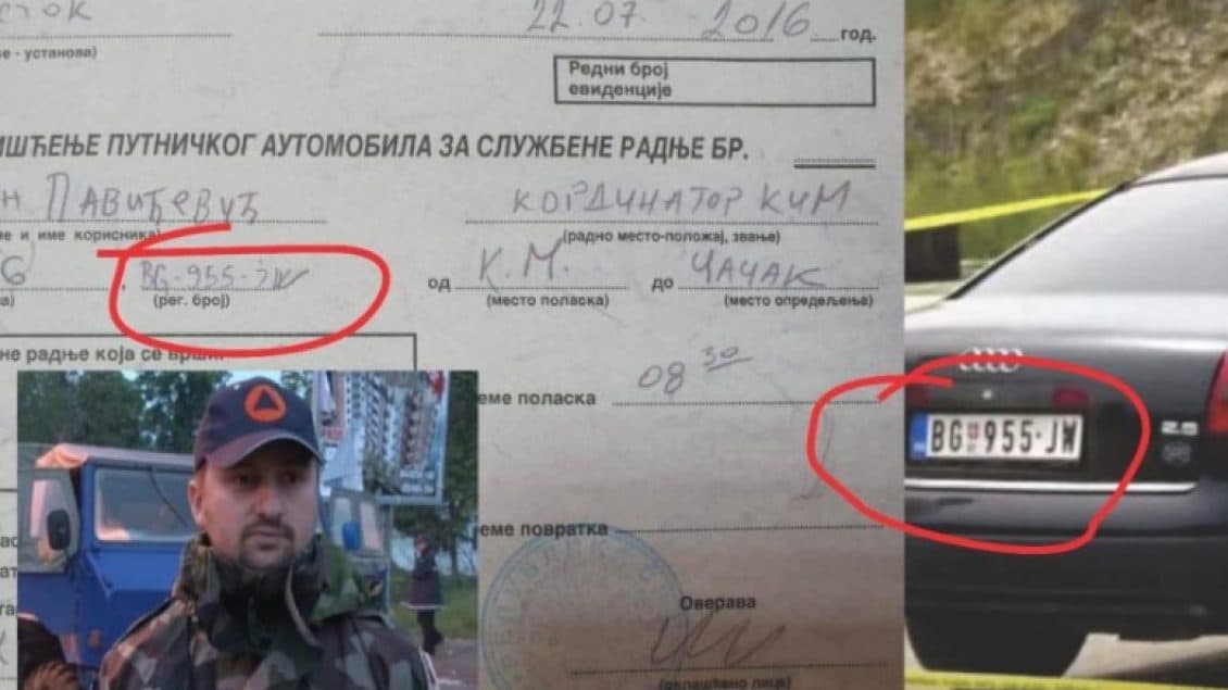 Stevan Paviçeviq, udhëheqës i “Mbrojtjes Civile” i përfshirë në automjetin e Serbisë që u kap me armatim
