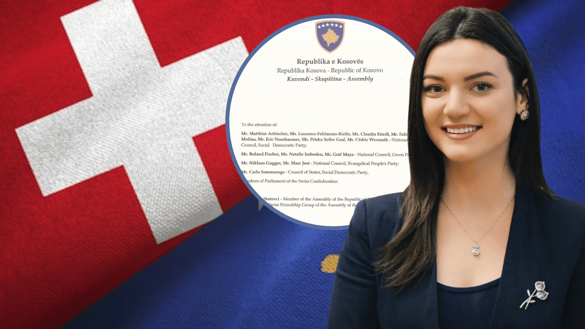 Statovci u dërgon letër mirënjohje 13 deputetëve zviceran që kritikuan masat e BE-së ndaj Kosovës