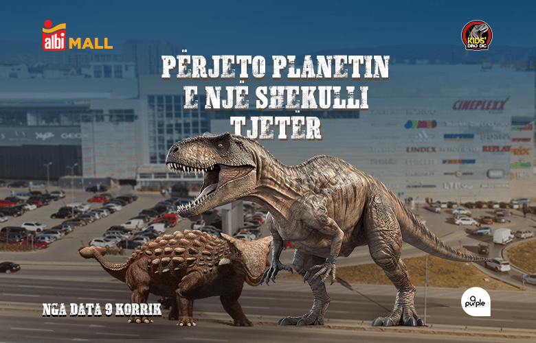 Dinosaurët nga data 9 korrik në Albi Mall!