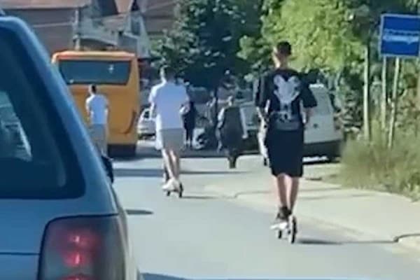 Lëvizje të rrezikshme me trotinetë elektrik në rrugë