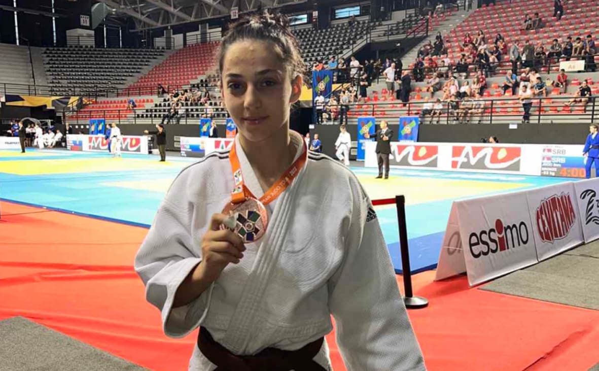 Sara Osmani, medaliste e bronztë në Evropianin U21 të xhudos
