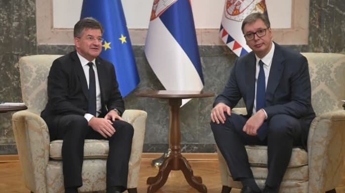 Vuçiq me Lajçakun: Jam i shqetësuar për planin e Kurtit për të dëbuar serbët dhe për të pushtuar veriun me dhunë