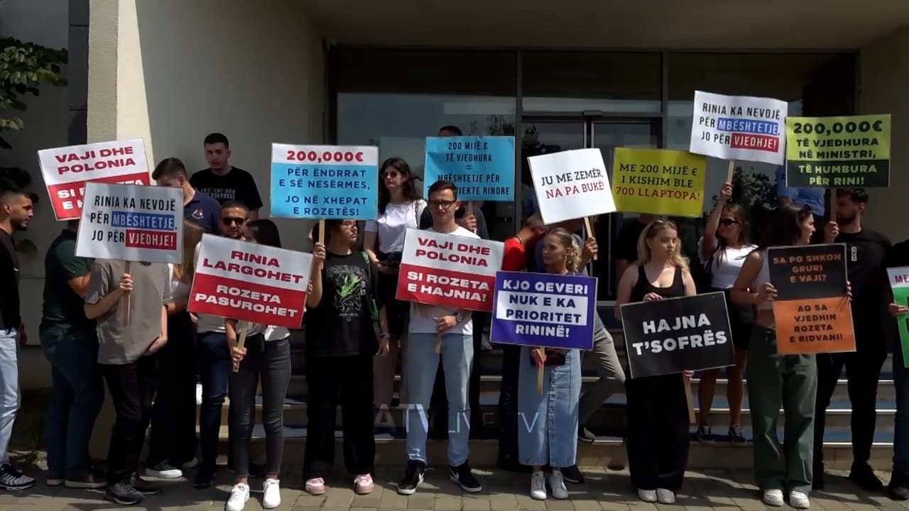 Të rinjtë e Partisë Demokratike të Kosovës kanë mbajtur një aksion simbolik
