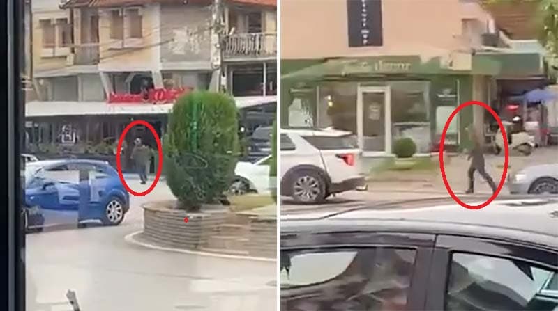 Vrasja në Klinë, ATV siguron pamjet kur personi që dyshohet se e vrau familjarin e tij iku nga vendi i ngjarjes me armë në dorë
