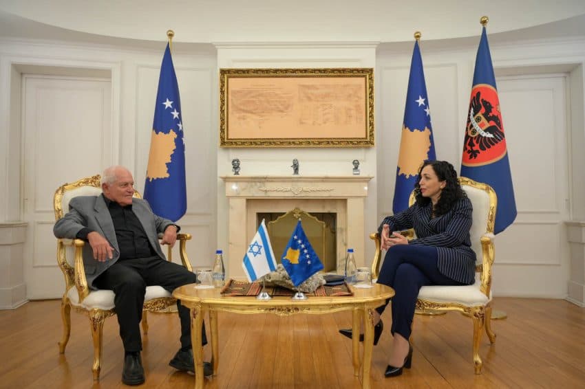 Presidentja Osmani takon ministrin izraelit, kërkon t’u hiqen vizat kosovarëve