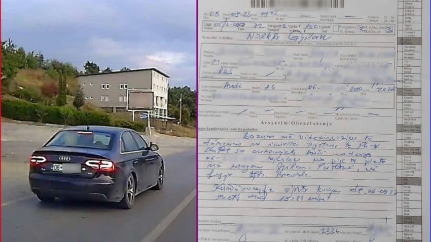 Dikush e incizoi duke bërë tejkalim në vijë të plotë, gjobitet me 150 euro shoferi në rrugën Gjilan-Prishtinë