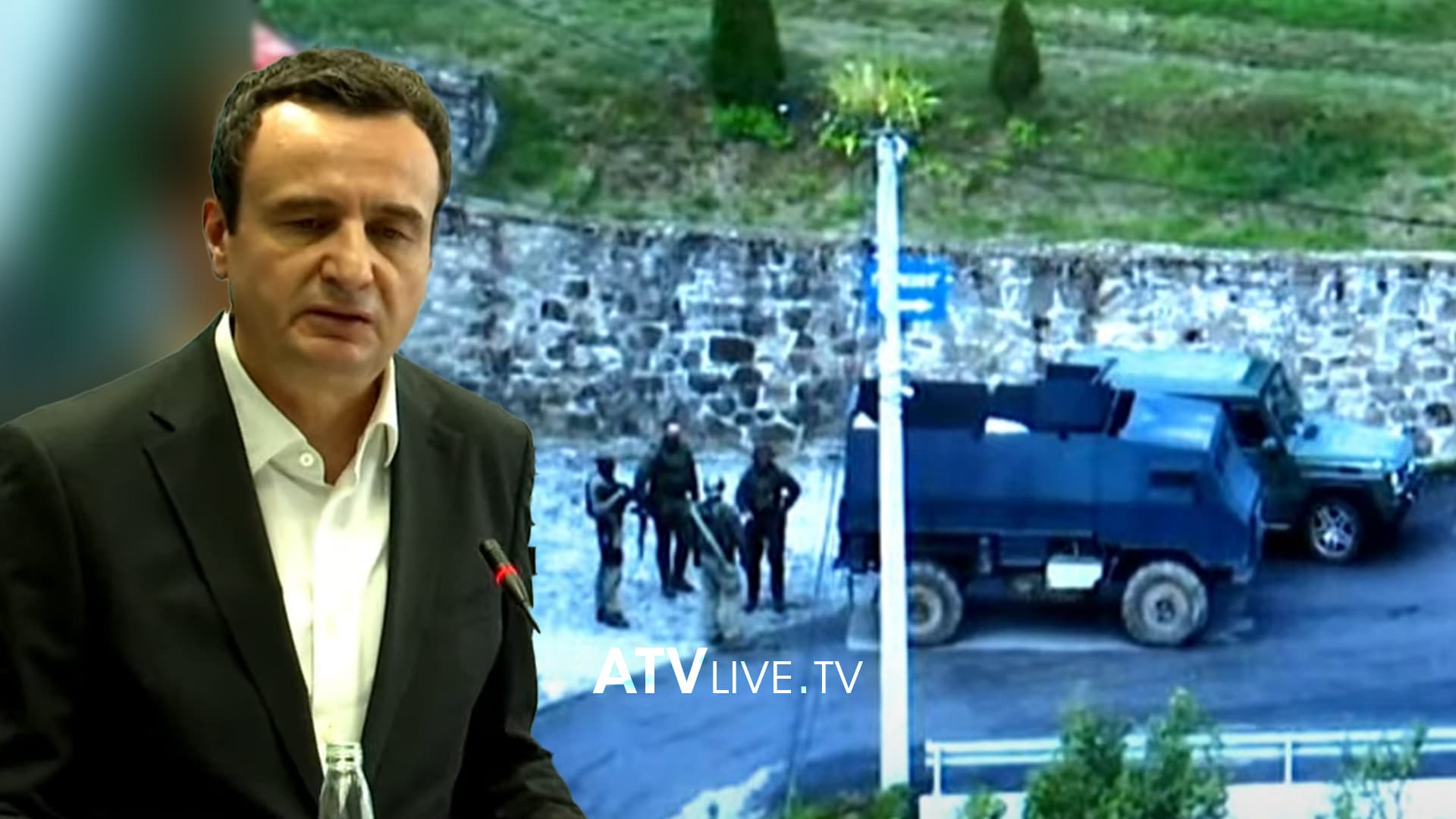 Kurti: Kjo autoblindë nuk është e Kosovës, janë njerëz të armatosur rëndë me pajisje ushtarake