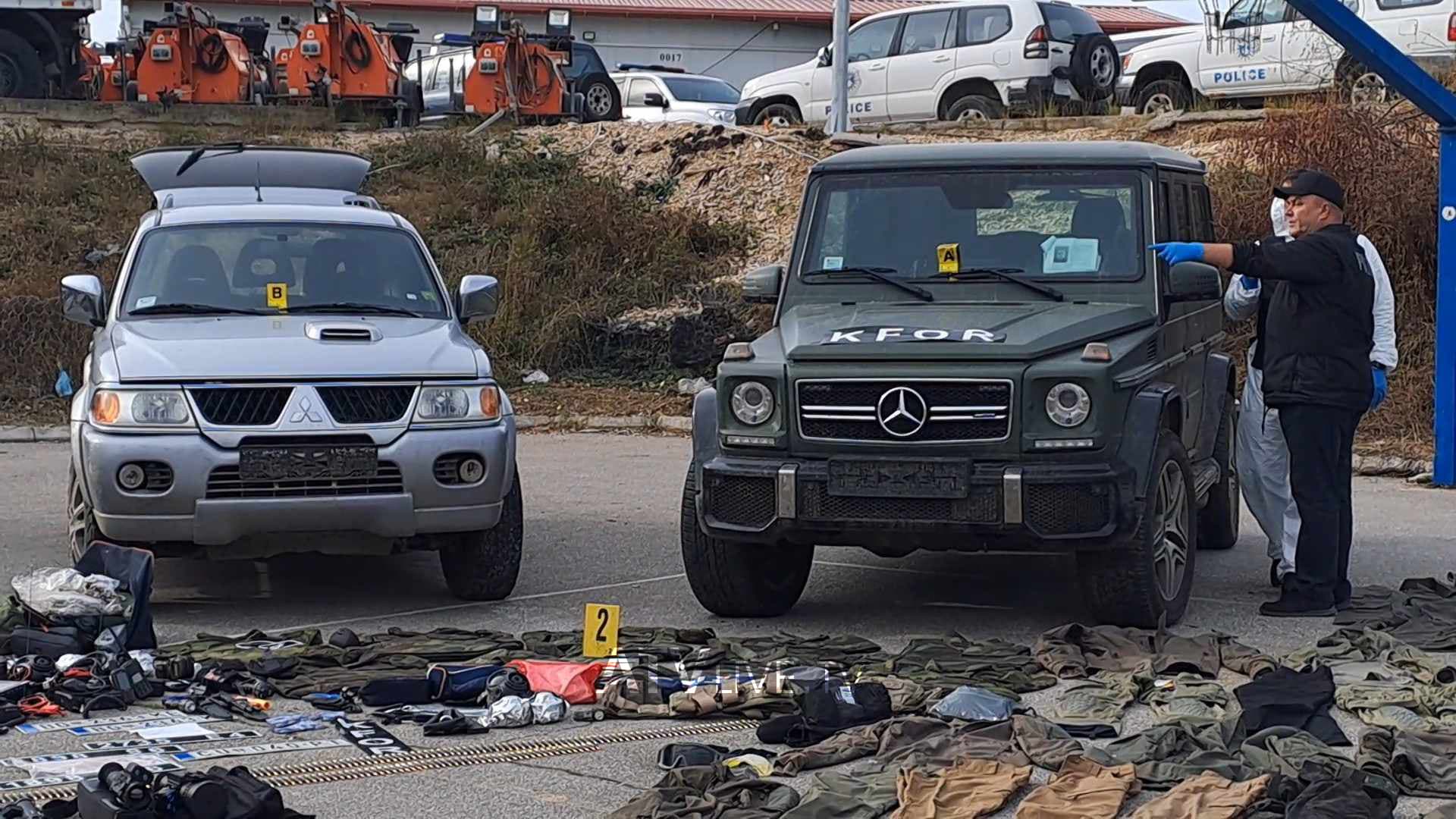 Policia e konfiskon edhe veturën e Milan Radojçiqit me logo të KFOR-it, brenda gjendet edhe leja e armës së tij
