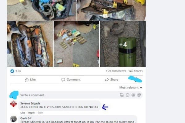Organizata terroriste serbe kërcënon me vdekje ministrin Sveçla