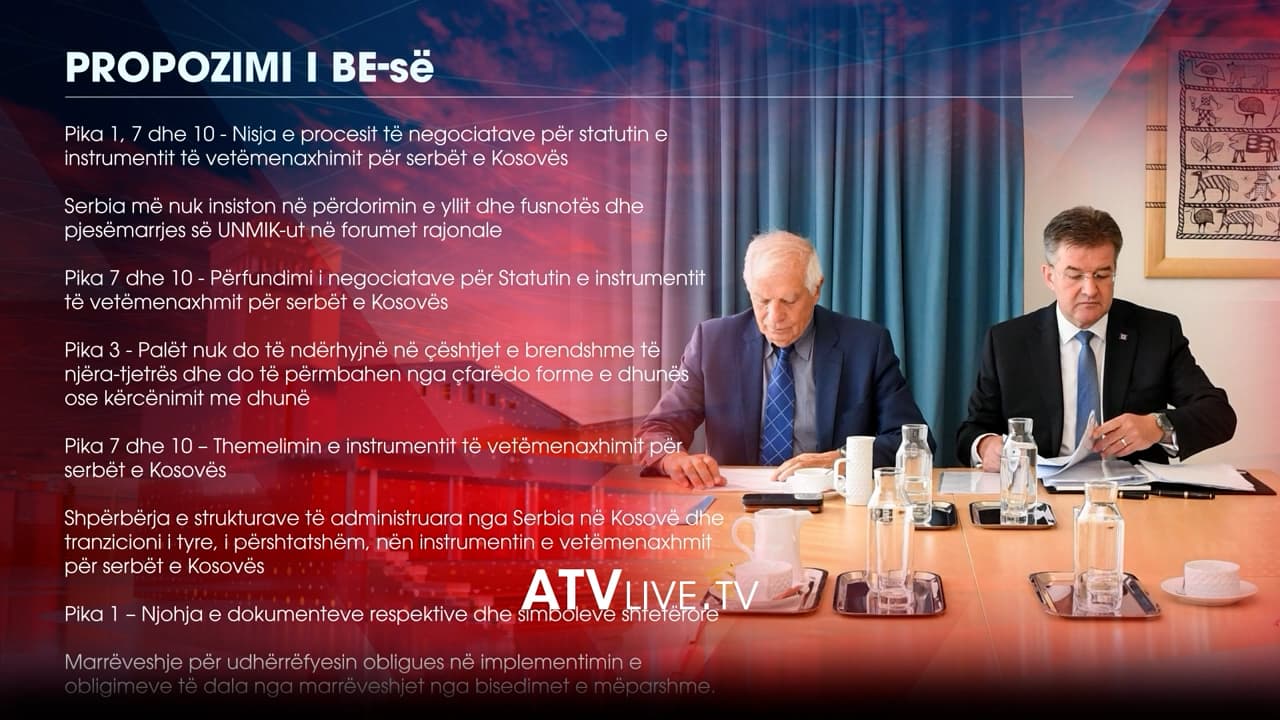 Publikohet propozimi që BE-ja thotë se Vuçiq e pranoi dhe Kurti e refuzoi
