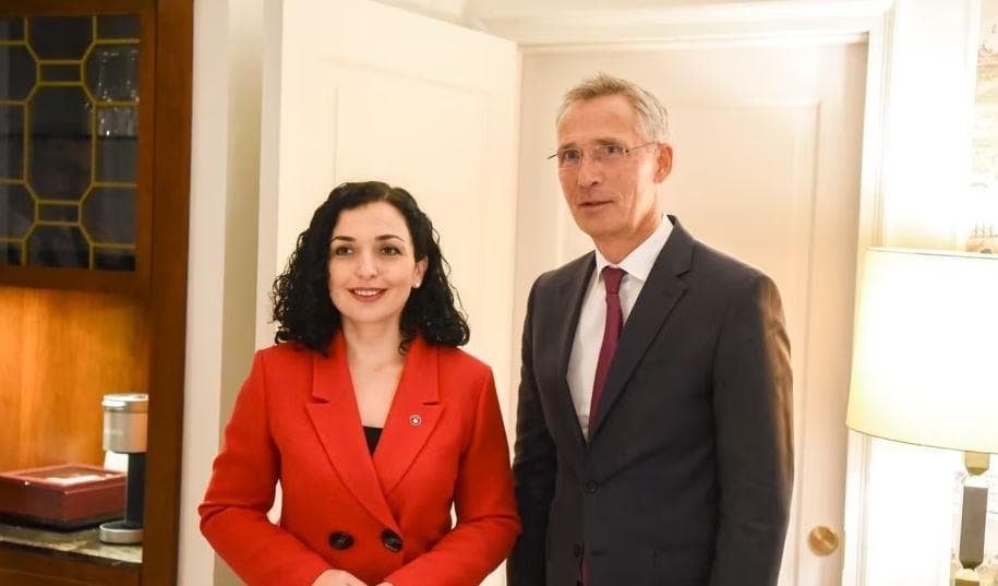 Osmani sot takohet me Stoltenberg
