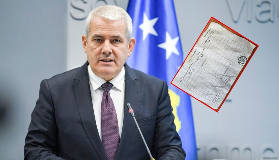 Sveçla publikon edhe një dokument: Vërtetim që ushtria e Serbisë i ka dhënë grupit me rastin e dorëzimit të lansuesit të granatave