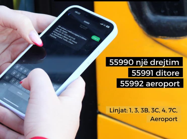 Prej sot, bileta e autobusit me Trafikun Urban mund të blihet përmes SMS