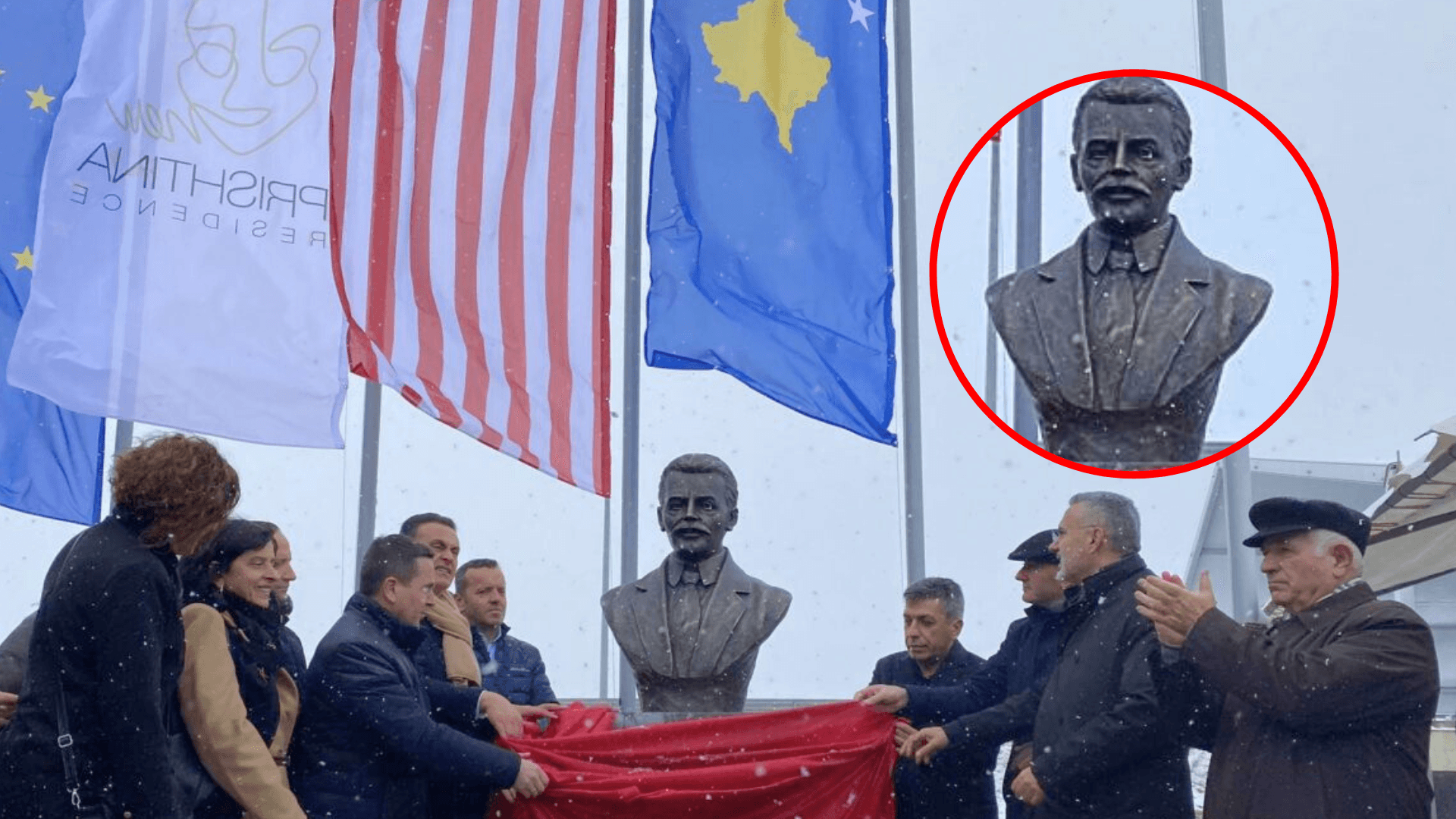 Inaugurohet busti i heroit kombëtar Hasan Prishtina në kryeqytet, bëhet thirrje për më shumë bashkëpunim ndërmjet shqiptarëve