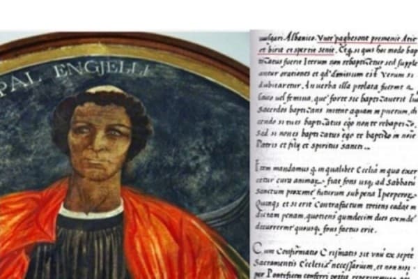 8 nëntor 1462 u nënshkrua dokumenti i parë i gjuhës shqipe