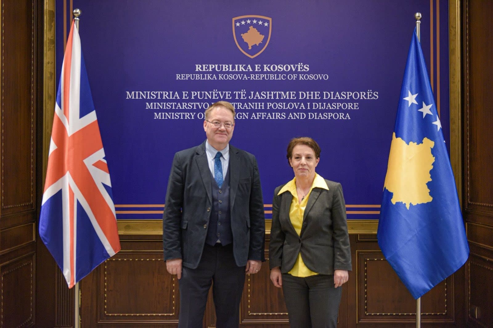 Gërvalla pret në takim lamtumirës ambasadorin Abbott, vlerëson lart rolin e tij në bashkëpunimin mes dy vendeve
