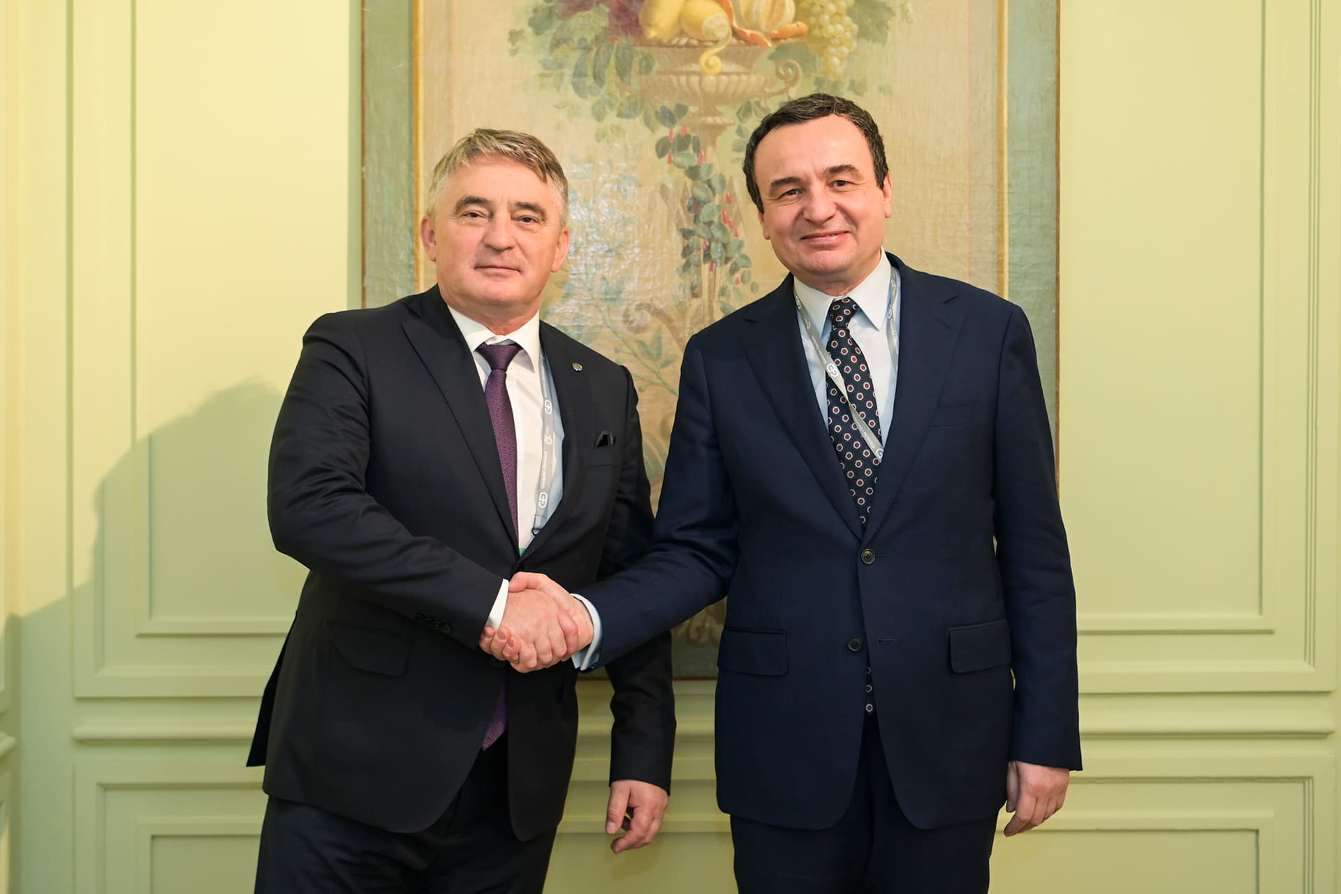 Kurti takon Kryetarin e Presidencës së Bosnjë dhe Hercegovinës, Zheljko Komshiq