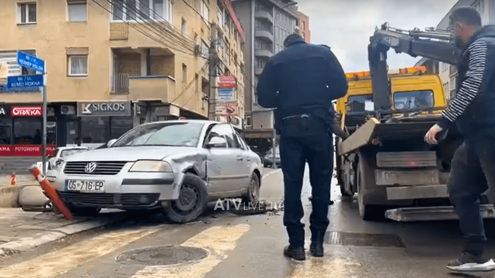 Aksident në Ferizaj, pamje nga vendi i ngjarjes