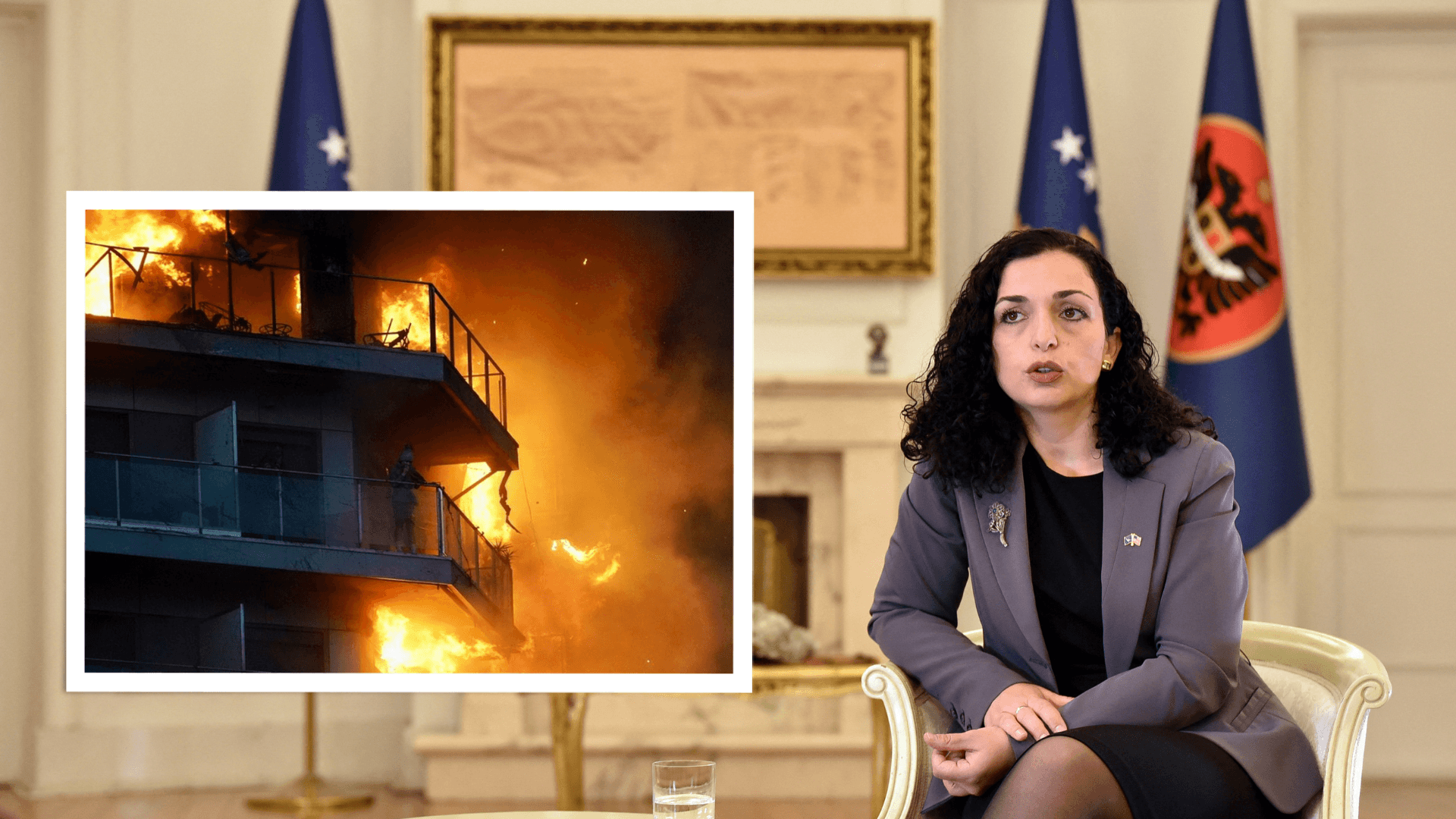 Zjarri masiv në Valencia, Presidentja Osmani shpreh ngushëllime për familjarët e viktimave