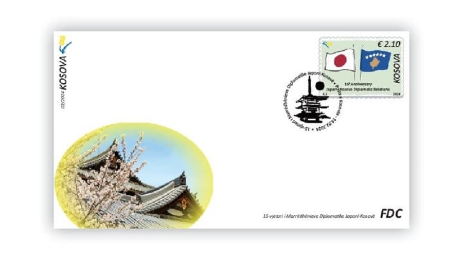 Posta e Kosovës nderon shtetin e Japonisë