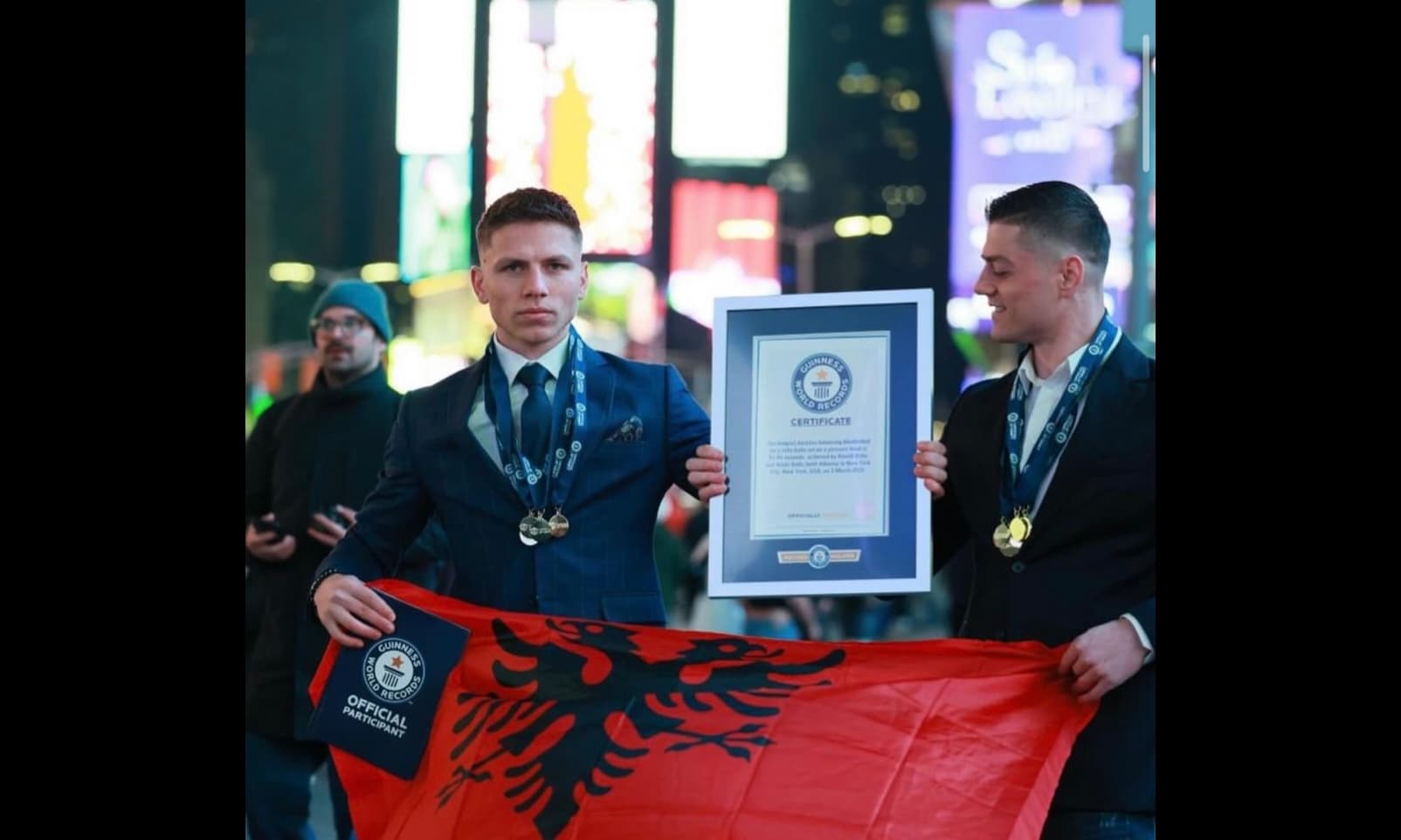 Rekordi i akrobatëve, dy vëllezërit shqiptarë hyjnë në Librin e Rekordeve Guinness