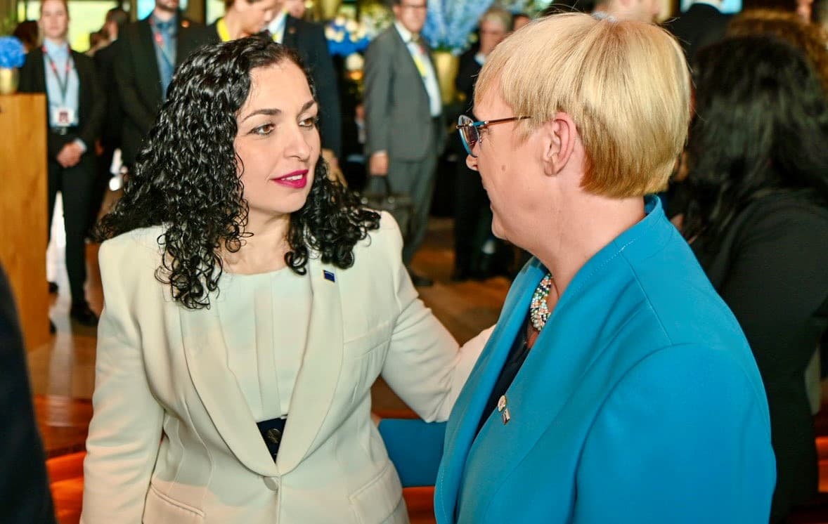 Presidentja Osmani takohet me homologen sllovene