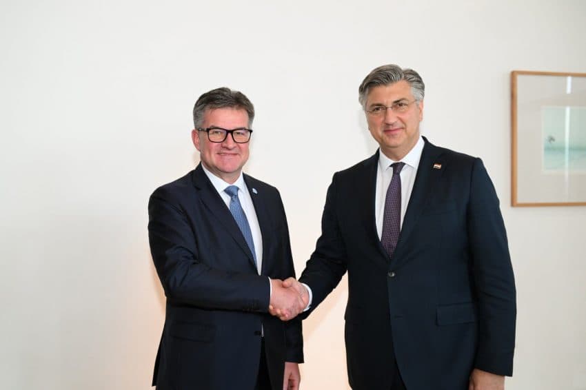 Lajçak në Dubrovnik, takon kryeministrin kroat, diskutojnë për dialogun Kosovë-Serbi