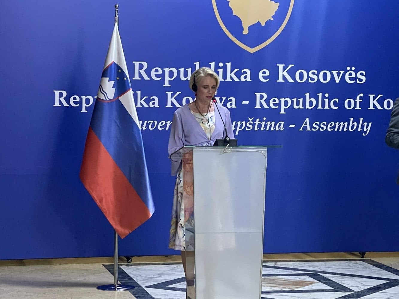 Kryetarja e kuvendit të Sllovenisë edhe sot në Kosovë, takohet me Gërvallën