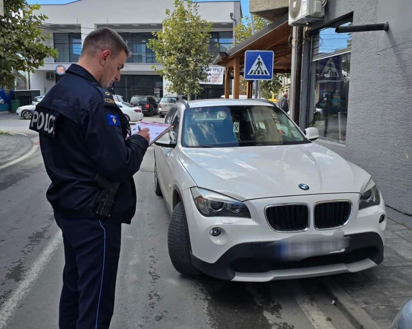 Policia në Shtime shqipton 15 gjoba, kryesisht për parkingje të parregullta