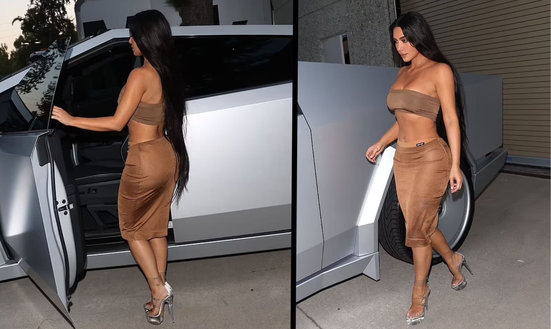 Kim Kardashian merr vëmendje në Los Angeles me një veshje provokuese