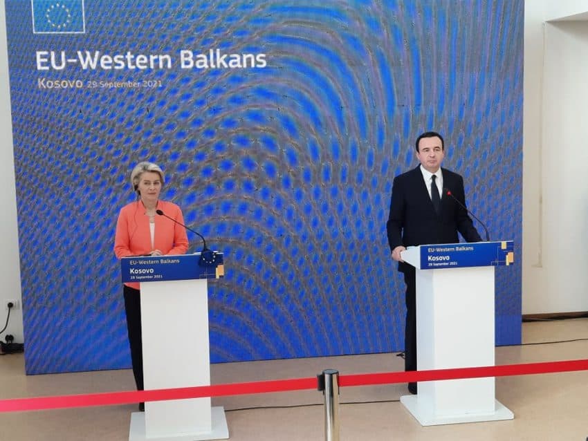 Kurti ka udhëtuar në Bruksel për drekën e ftuar nga von der Leyen me liderë të Ballkanit Perëndimor
