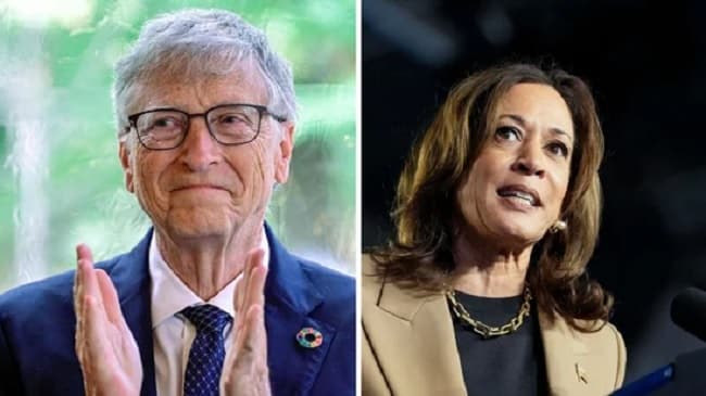 Bill Gates dhuron 50 milionë dollarë për Kamala Harris