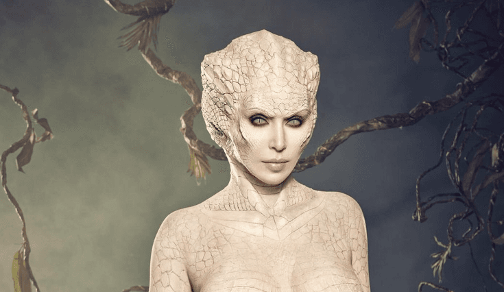 Transformimi i Kim Kardashian për Halloween