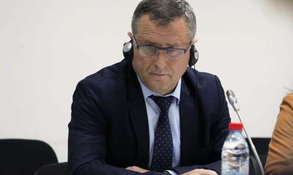 Kryeprokurori i Prokurorisë Speciale, Blerim Isufaj, mban konferencë për media