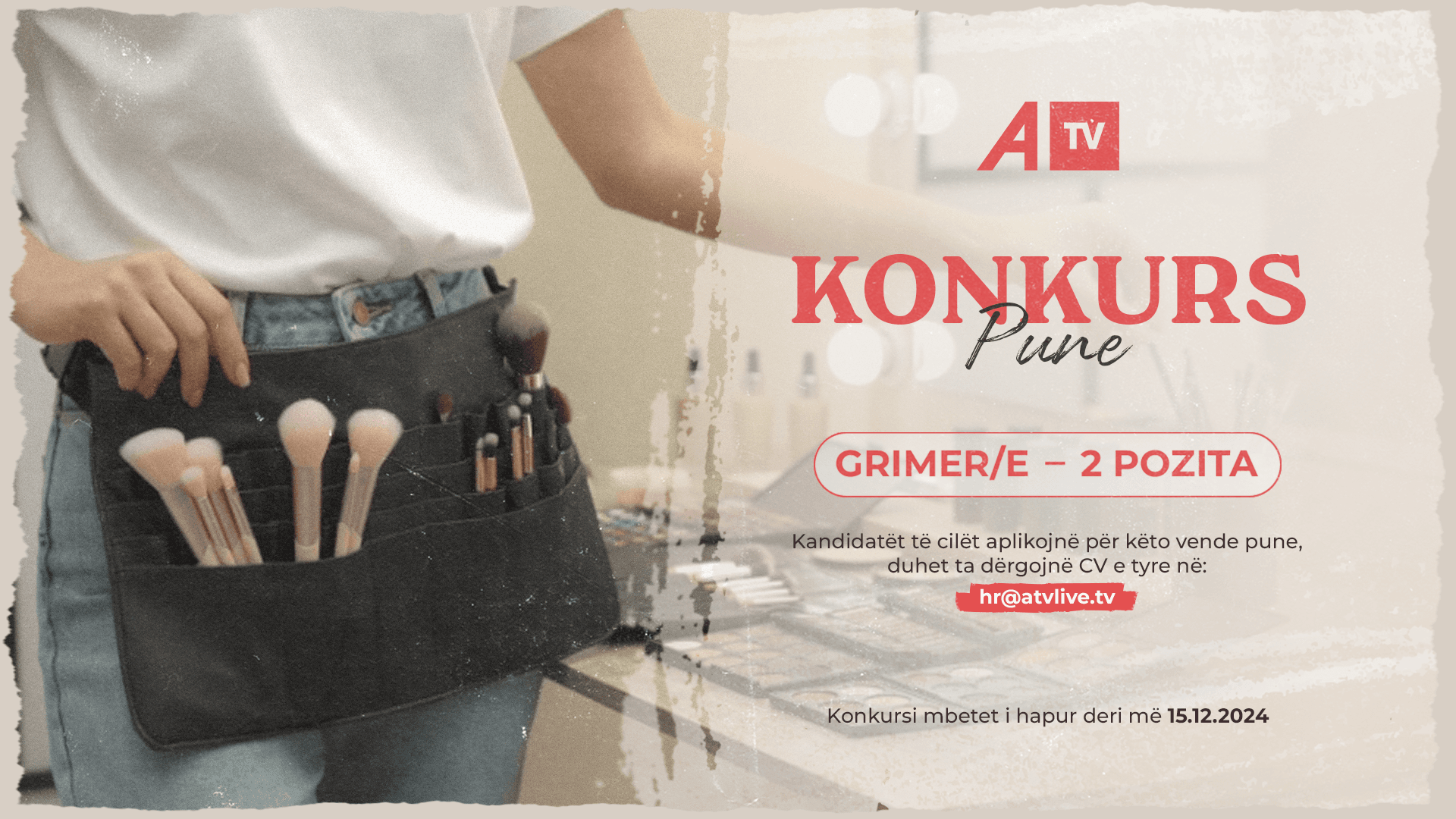 ATV shpall konkurs për grimer/e (2 pozita)