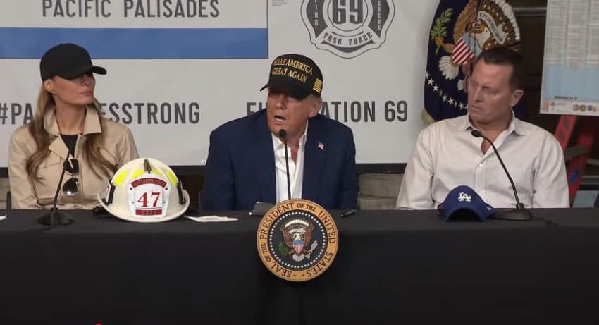 Trumpi dhe Grenelli në Kaliforni për të parë situatën pas zjarreve