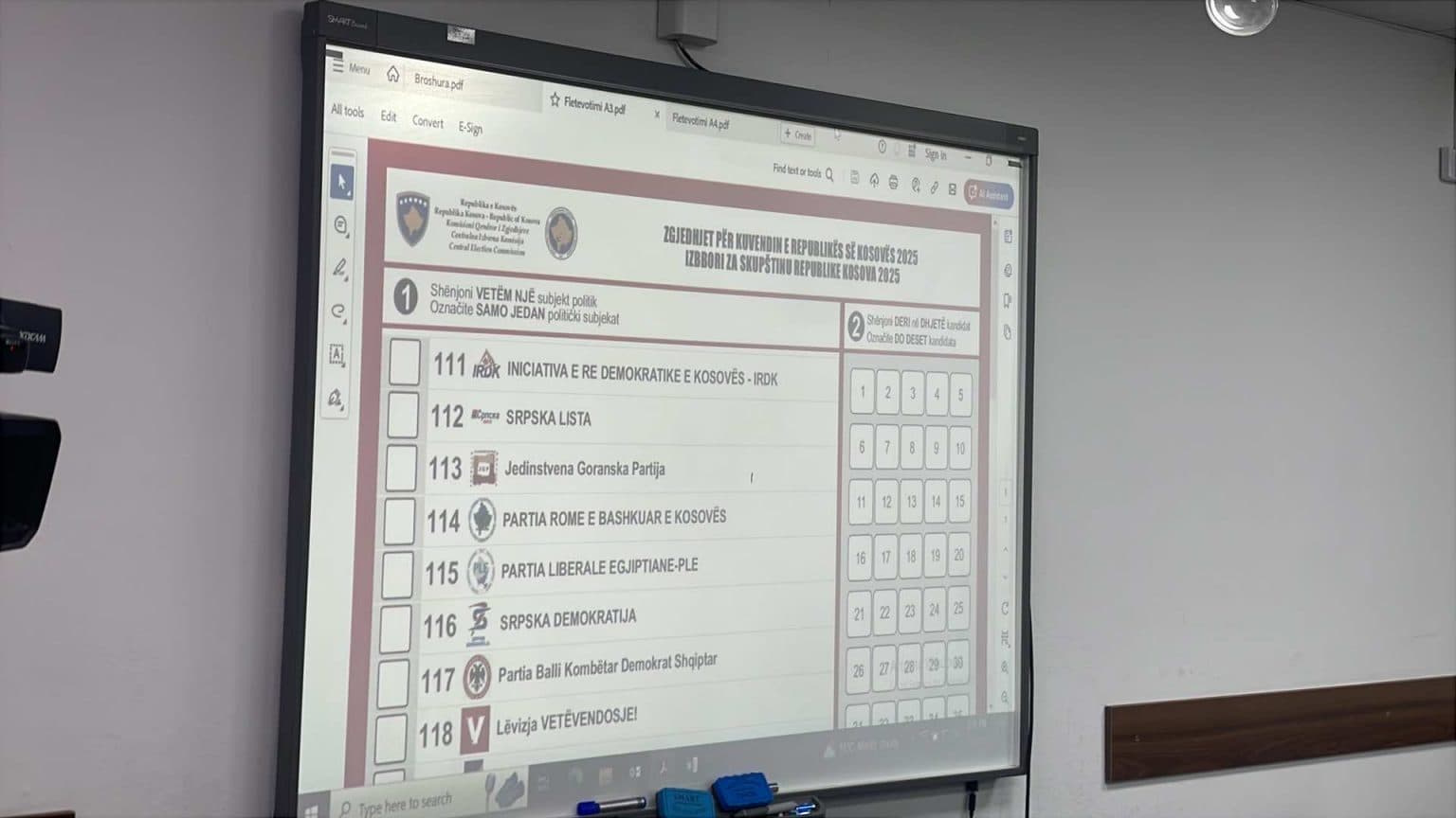 Kështu do te duket fletëvotimi për zgjedhjet e 9 shkurtit
