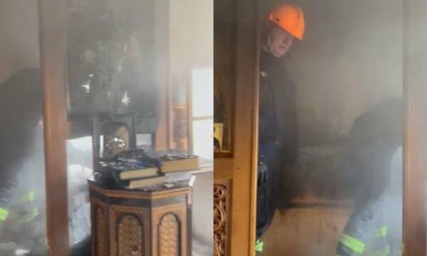 Gjirokastër, zjarri rrezikon godinën e Mitropolisë Ortodokse, ndërhyjnë zjarrfikësit