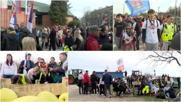 ​Protesta e 15 marsit, studentët ecin për në Beograd