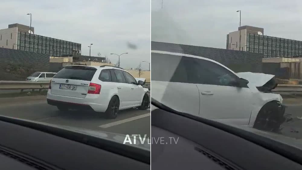 Aksident në rrugën Prishtinë – Fushë Kosovë, afër FSK-së