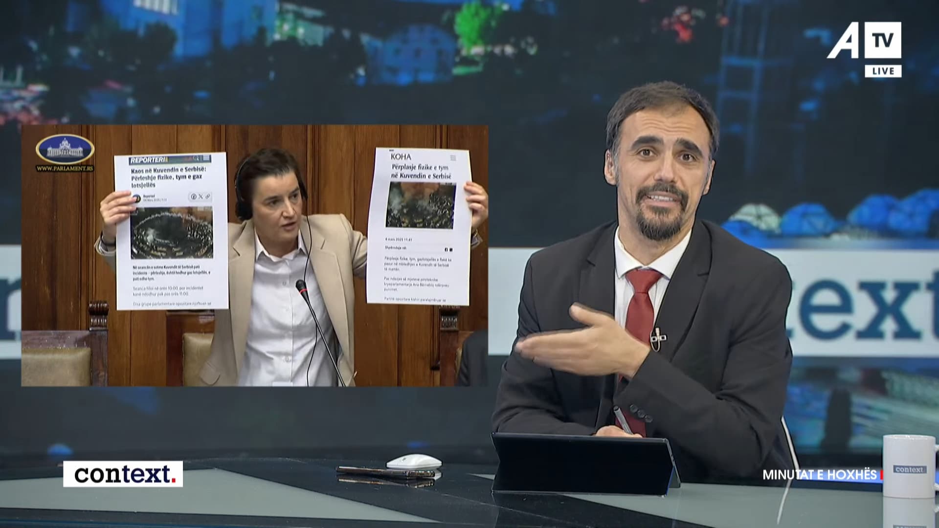 Albin Kurti temë në Kuvendin e Serbisë