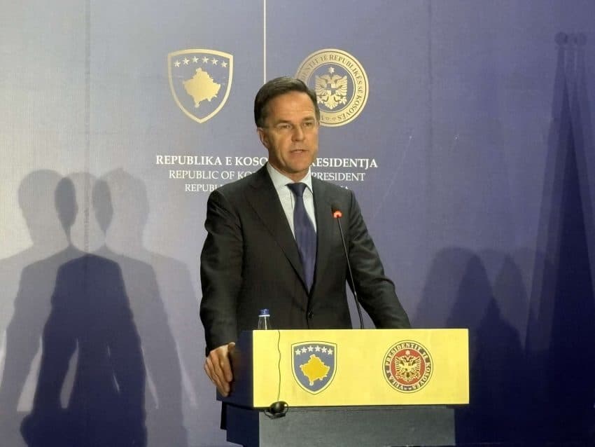 Rutte: Prania ime këtu demonstron përkushtimin e NATO-s për siguri afatgjate në Kosovë